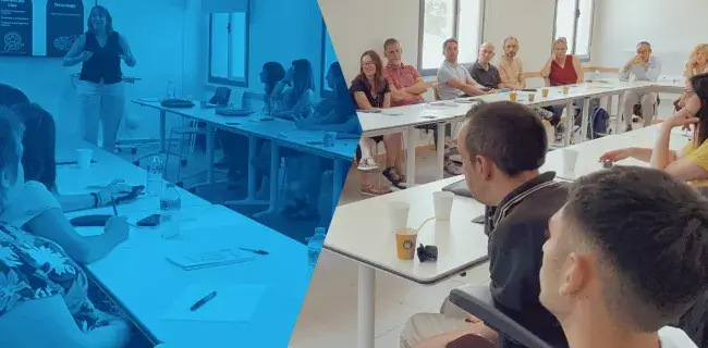 Sessió 4 de l'Update Directiu: Boi Ruiz i Elena Puigdevall parlen amb gestors d'institucions sanitàries i amb pacients i associacions sobre la cooperació amb el pacient. 