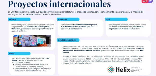 Memoria de actividad de UCF 2024: más proyectos internacionales