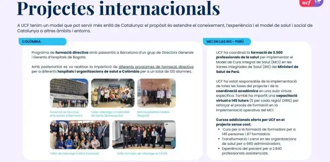 Memòria d'activitats 2024: projectes interanacionals