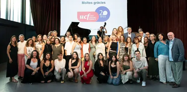 Equip d'UCF i el Consell d'Administració - Celebració del 20è aniversari UCF al Mercat del Born