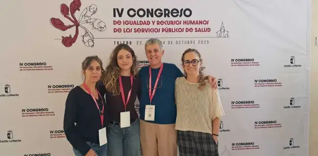 El equipo UCF en IV Congreso de Igualtad y RH de los servicios públicos de salud 2025