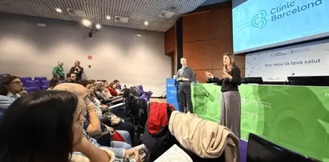 Segona sessió de l'Update en Comunicació, Reputació, Xarxes i IA en Salut a l'Hopital Clínic. 
