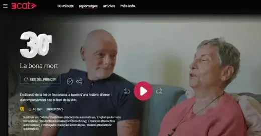 Documental 30 minuts "La bona mort"