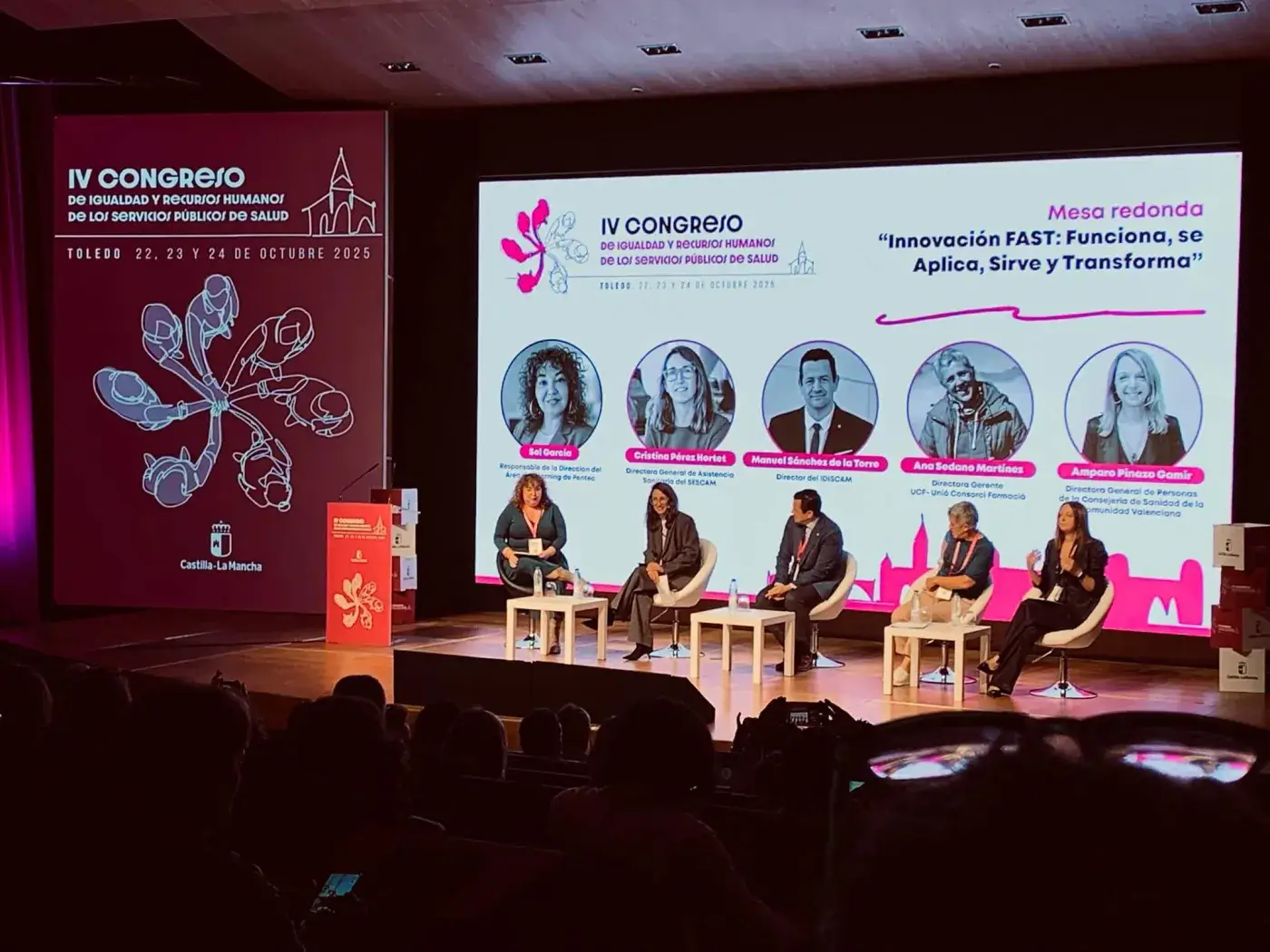 Ana Sedano participa en una taula rodona del IV Congrés d’Igualtat i Recursos Humans dels Serveis Públics de Salut a Toledo aquest 2025